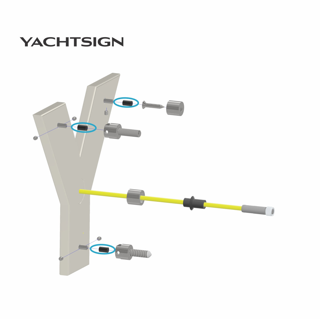 Conector de montaje externo Delrin