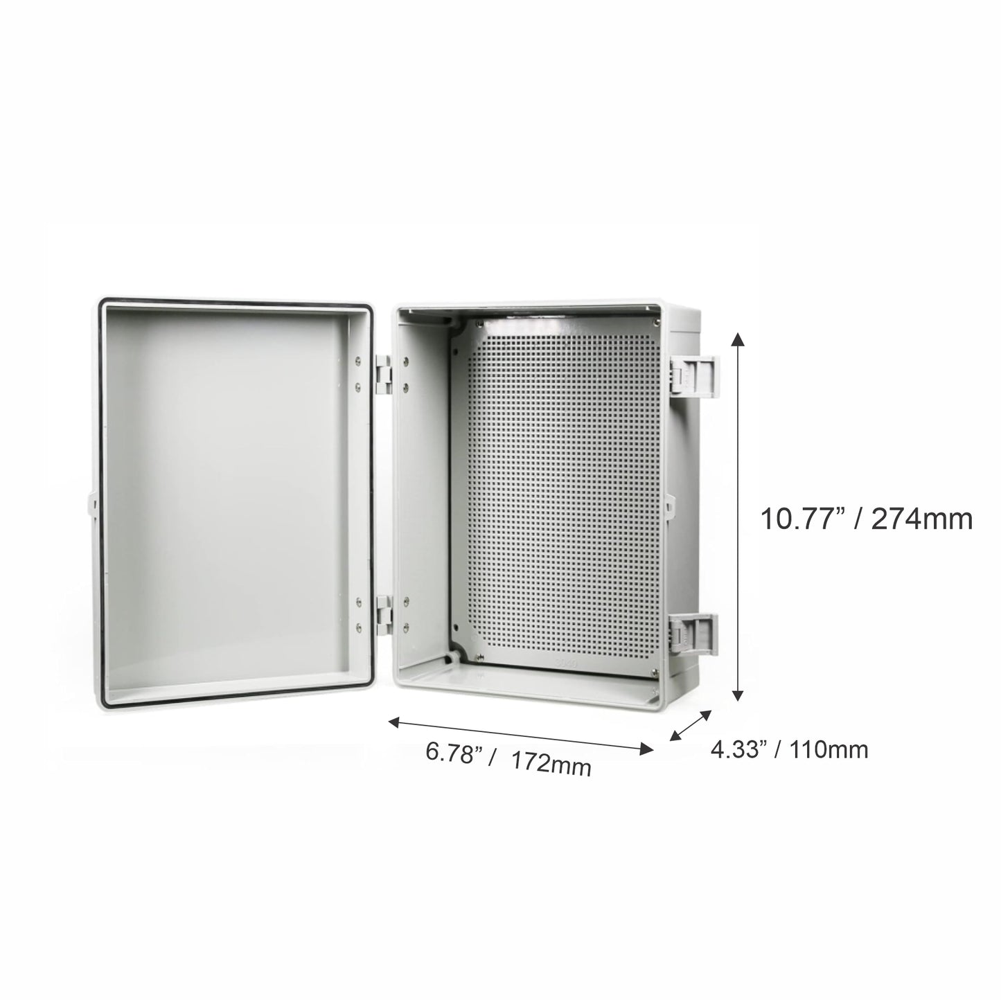 Standard Small Junction Box 274x172x110mm with door