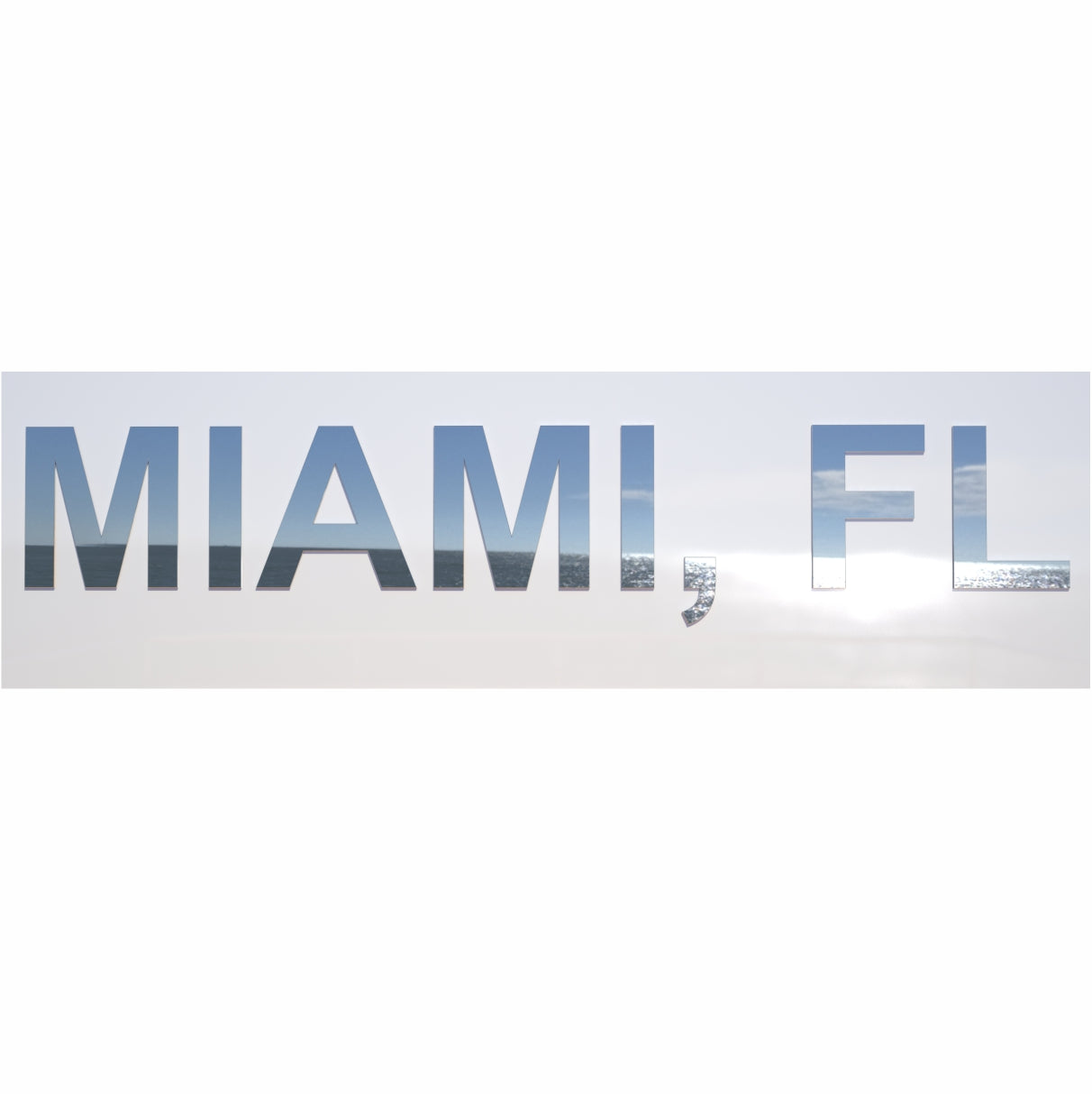 Stainless Steel Hailing Port "MIAMI, FL" Set for self installation