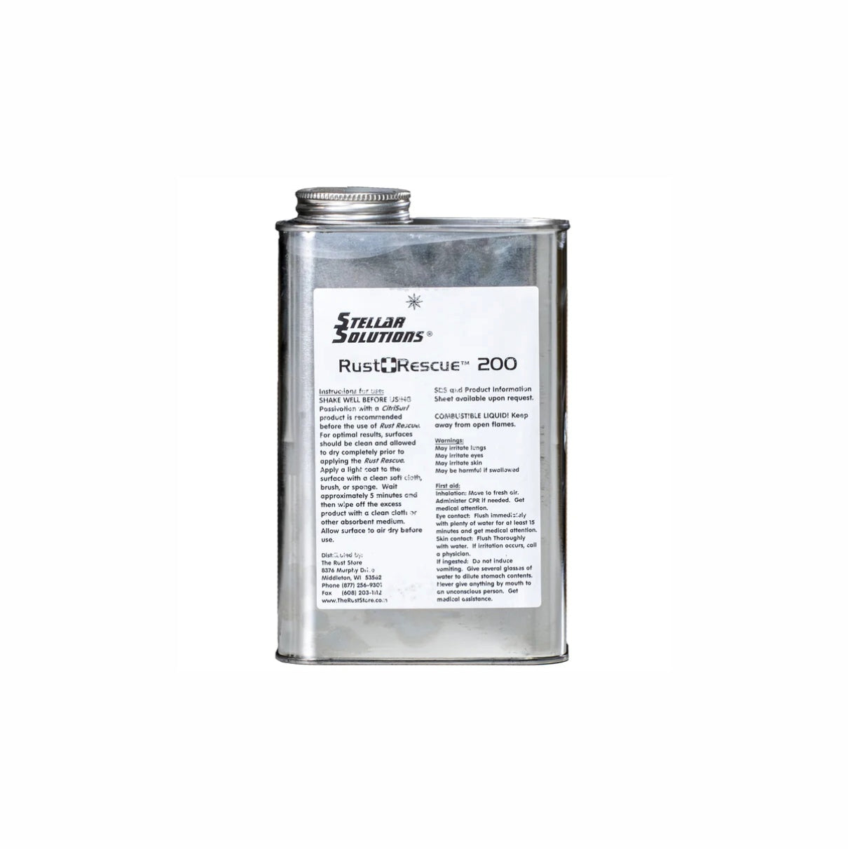 Rust Rescue 200 for brushed steel