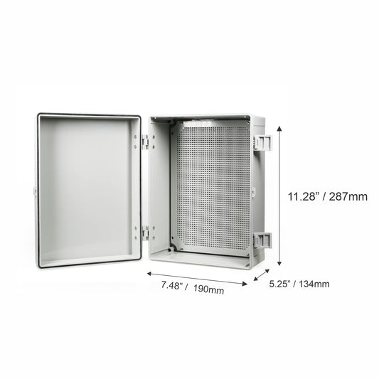 Caja de conexiones 287x190x134mm con puerta